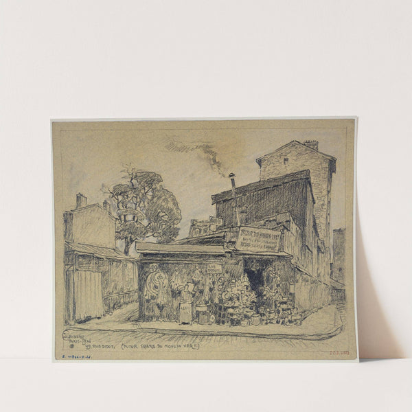 Le 49 rue Didot, futur square du Moulin-Vert by Ferdinand Boberg