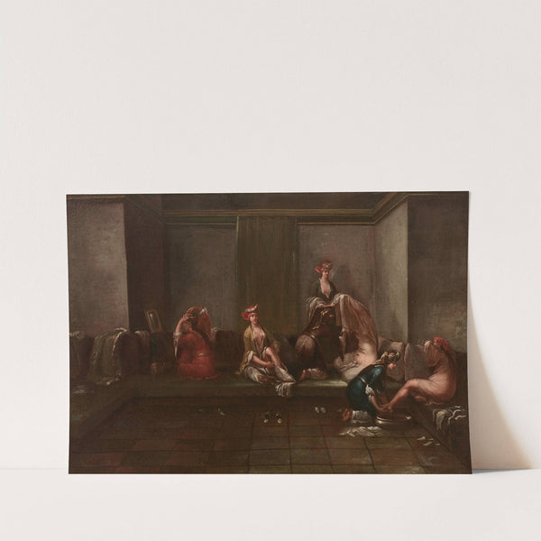 Le bain au harem by Jean Baptiste Vanmour