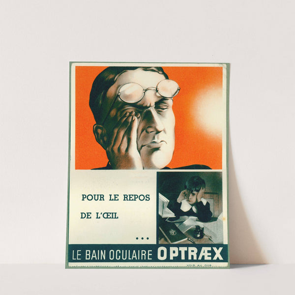 Le bain oculaire Optraex (1910-1950)