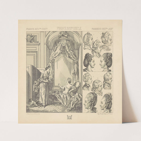 Le bain – perruques de femmes et d’enfants (1876-1888) by Auguste Racinet