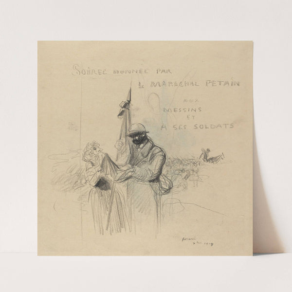 Le Baiser du Drapeau by Jean-Louis Forain