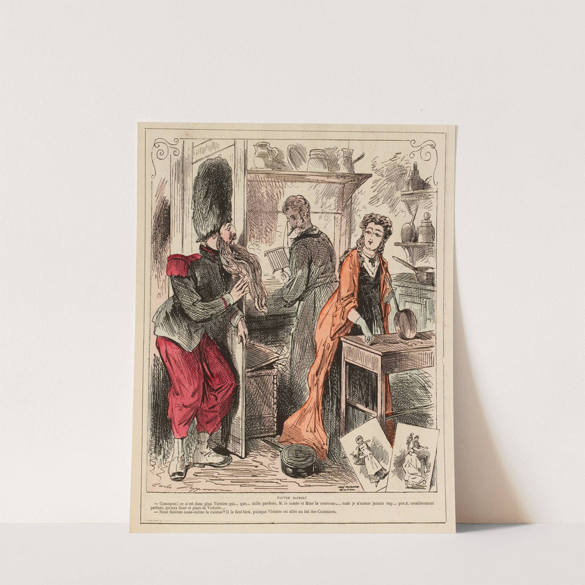 Le bal des cuisiniers et des cuisinières by Charles Tronsens (Carlo Gripp)