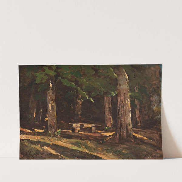 Le banc (1906) by Henri-Joseph Harpignies