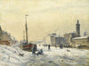 Le Bassin de la Villette en hiver