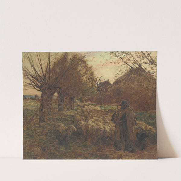 Le Berger Et Son Troupeau by Léon Augustin Lhermitte