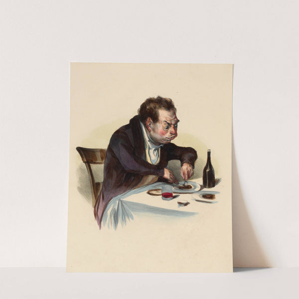 Le bon morceau. A Tidbit. (1836) by Charles-Joseph Traviès de Villers