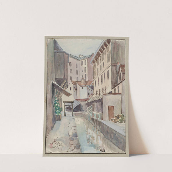 Le bord de la Bièvre à l’avenue des Gobelins (1895) by F. Séguin