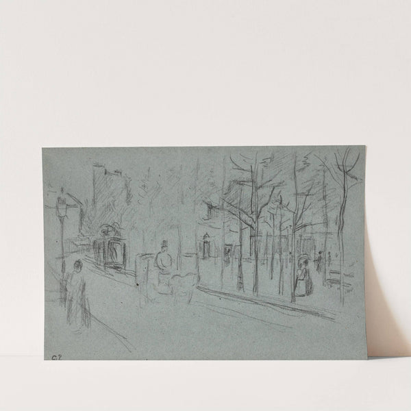 Le boulevard ( circa 1879) by Camille Pissarro