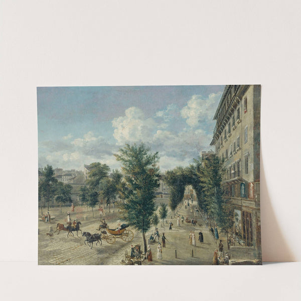 Le Boulevard des Capucines et la Rue Basse-du-Rempart, 2ème et 9ème arrondissements. by Alexandre Pau de Saint-Martin