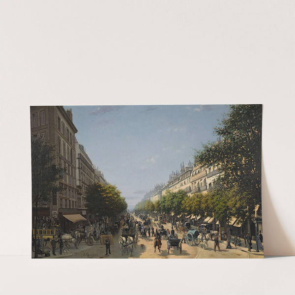 Le boulevard des Italiens by Edmond Grandjean