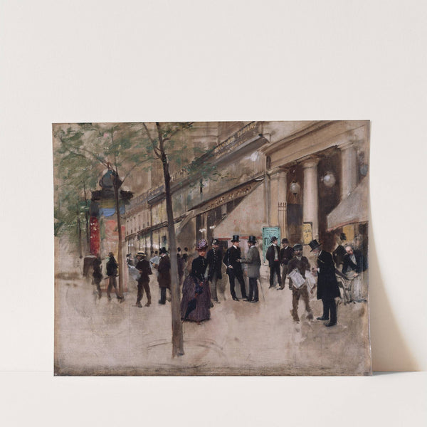 Le boulevard Montmartre, devant le théâtre des Variétés, l’après-midi (1885) by Jean Béraud