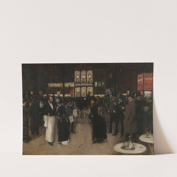 Le boulevard Montmartre, la nuit, devant le théâtre des Variétés (1885) by Jean Béraud