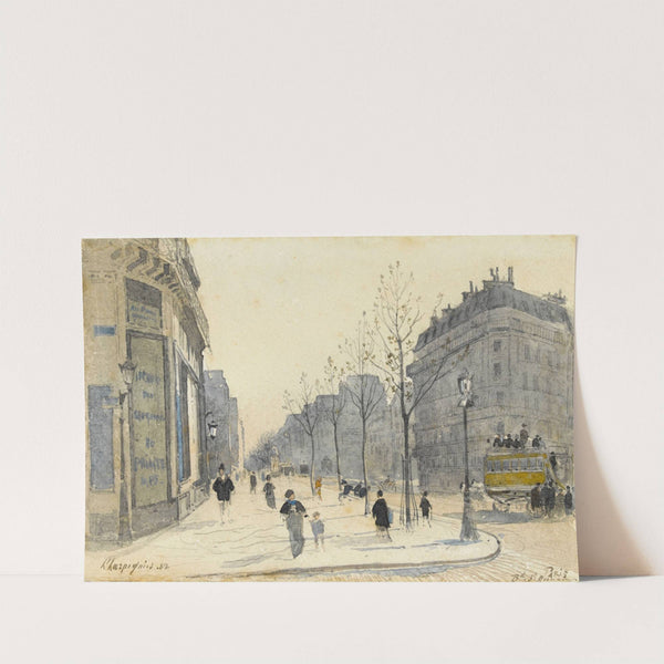 Le boulevard Saint-Germain à Paris (1882) by Henri-Joseph Harpignies