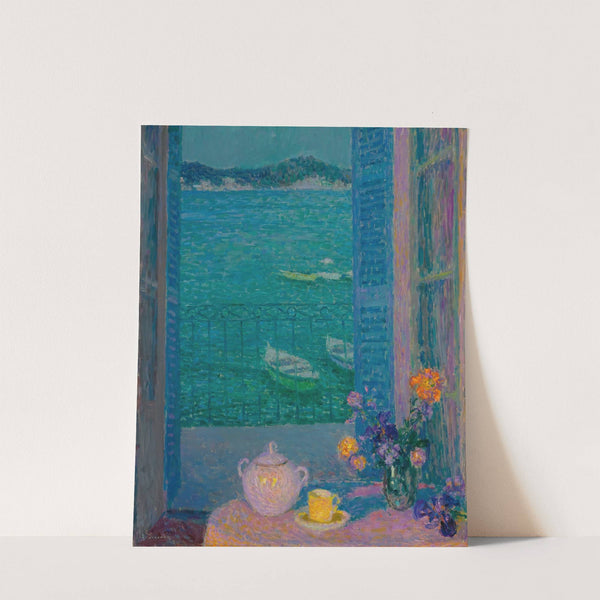 Le Bouquet À La Fenêtre, Villefranche-Sur-Mer by Henri Le Sidaner