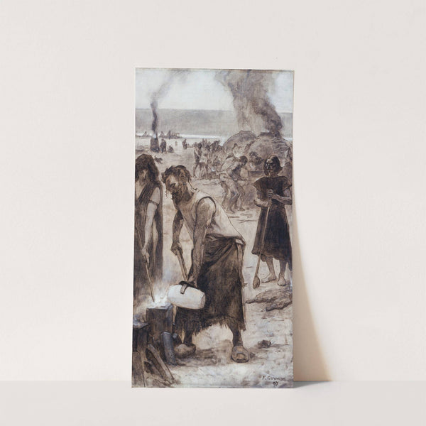 Le bronze et le fer (1897) by Fernand Cormon