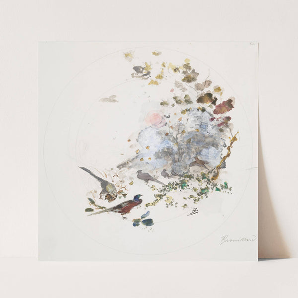 Le brouillard (1875) by Félix Bracquemond