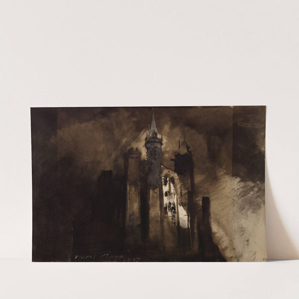 Le burg dans l’orage (1857) by Victor Hugo