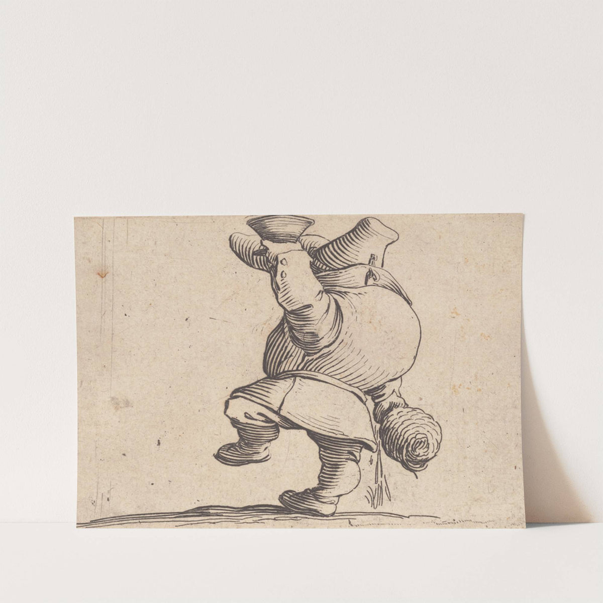 Le buveur vu de dos by Jacques Callot