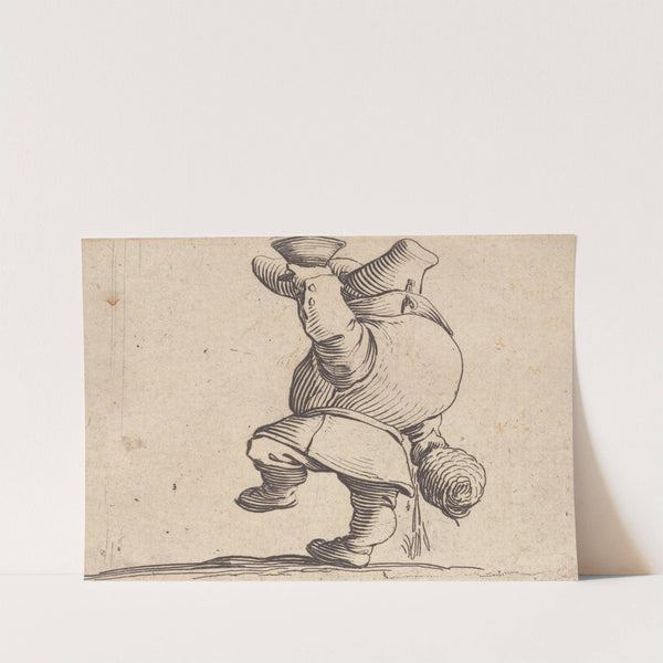 Le buveur vu de dos by Jacques Callot