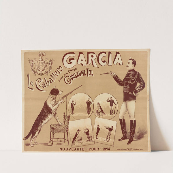 Le Cabarello Garcia Avec Son Chien Guillaume Tell (1894) by Imp. Charles Lévy
