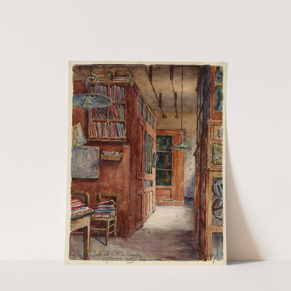 Le cabinet de recherche Mr Branly, à l’angle de la rue d’Assas et rue de Vaugirard (1909) by Georges-Henri Manesse