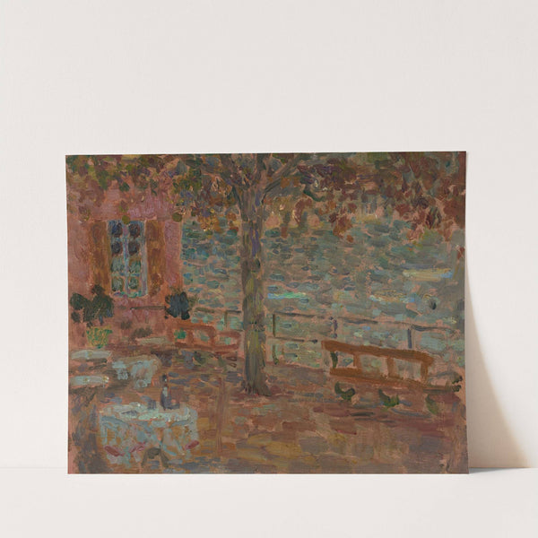 Le café au bord du lac by Henri Le Sidaner