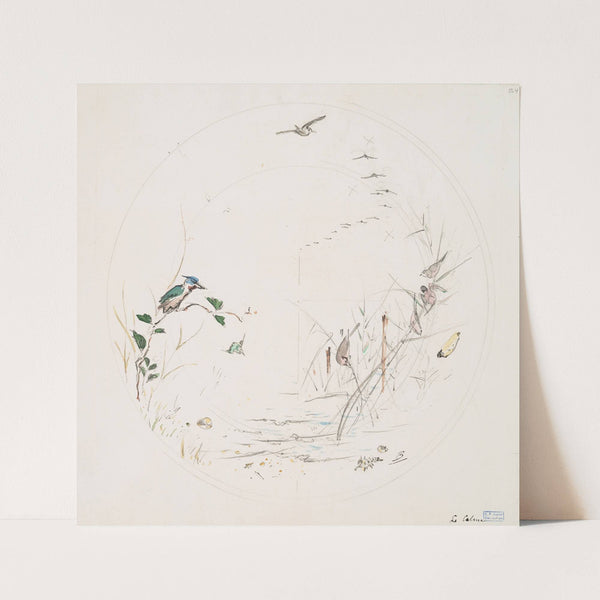 Le calme. (1875) by Félix Bracquemond