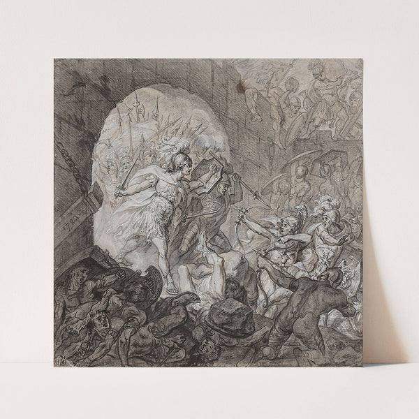 Le camp des Grecs forcé par les Troyens by Anne Louis Girodet-Trioson