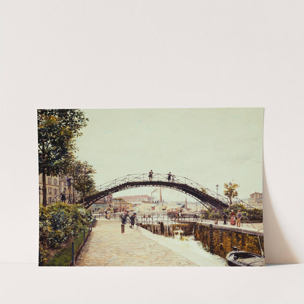 Le Canal Saint-Martin by Marie-François Firmin-Girard
