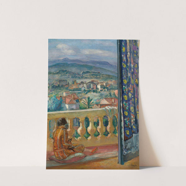 Le Cannet, Le Rideau Bleu (1926) by Henri Lebasque