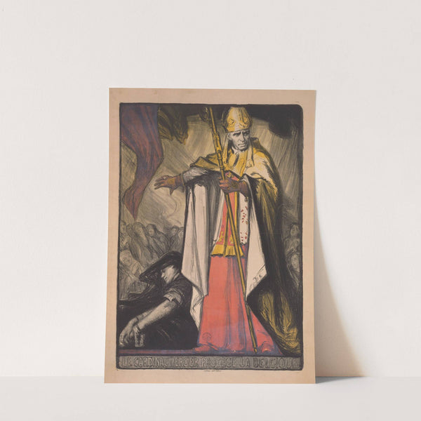 Le Cardinal Mercier protége la Belgique by Charles Fouqueray
