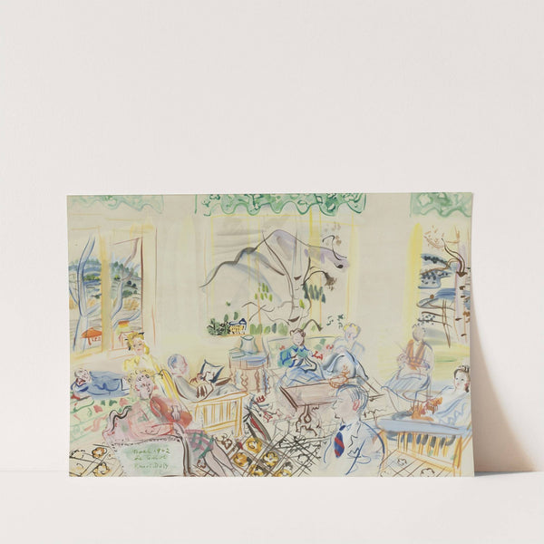 ‘Le Casot’ À vernet-les-bains, noel (1942) by Raoul Dufy