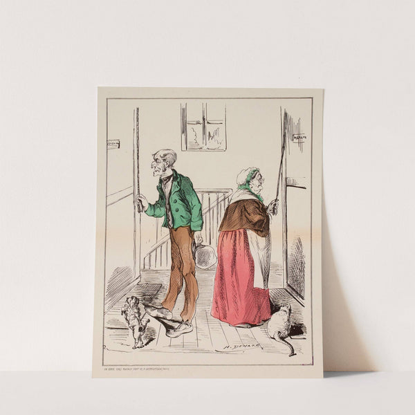 Le cauchemar du jour de l’an par H. Demare. La famille ducordon by Henri Demare