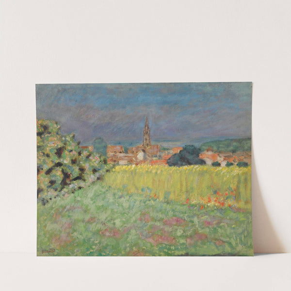 Le Champ De Blé Devant L'église by Pierre Bonnard
