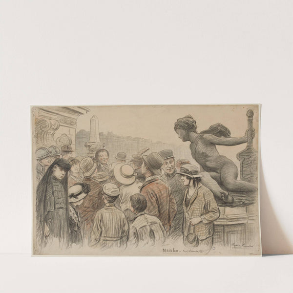 Le chant de la Madelon sur le pont Alexandre III, 7ème arrondissement (1913-1923) by Achille Granchi-Taylor