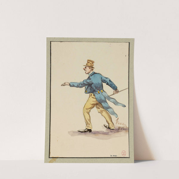 Le chanteur comique excentrique, élève de Paulus by F. Séguin