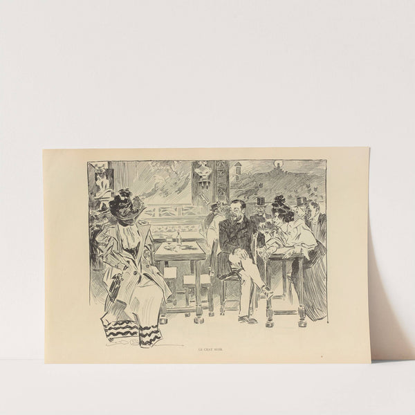 Le chat noir (1893-1900) by Charles Dana Gibson