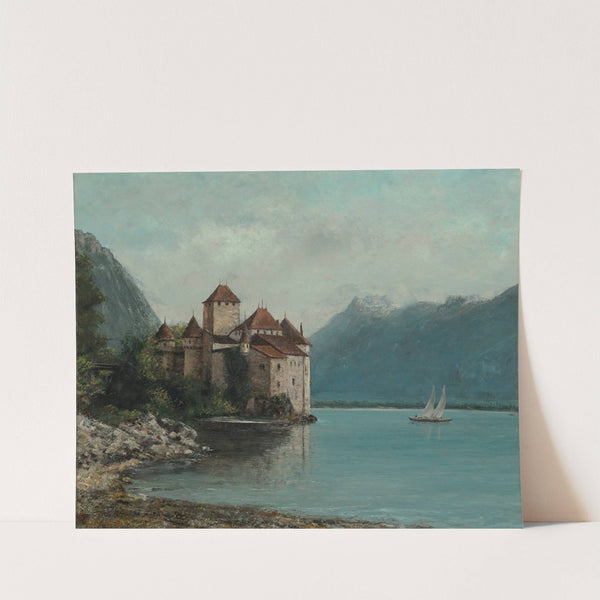 Le Château de Chillon, Lake Geneva (1876) by Gustave Courbet