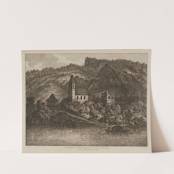 Le Chateau de Rinkenberg sur le Lac de Brientz dans le Canton de Berne by Johann Joseph Hartmann