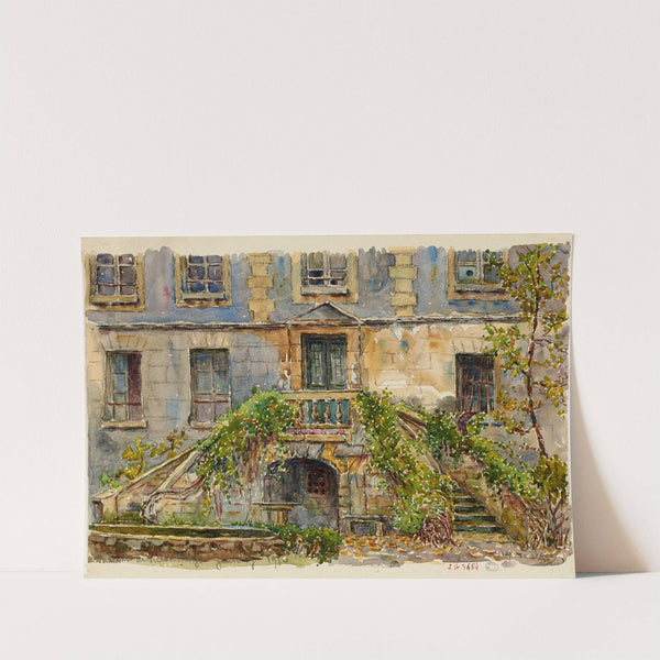 Le château de Victor Hugo à Gentilly côté du jardin (1916) by Georges-Henri Manesse