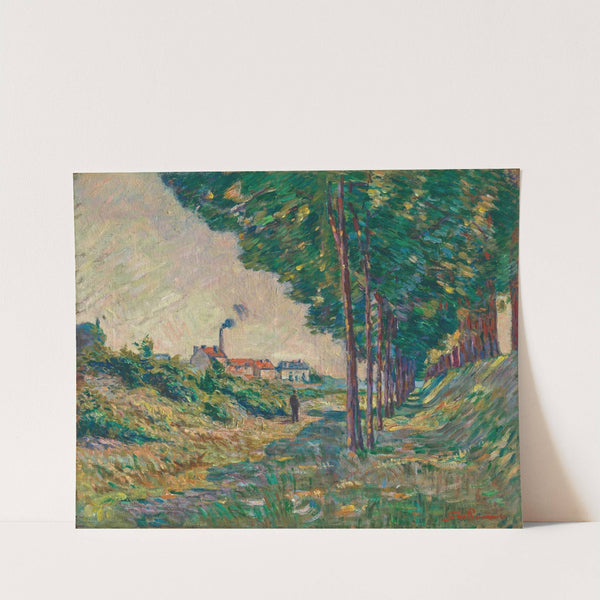 Le chemin de halage à Charenton, Ile de France (1885) by Armand Guillaumin