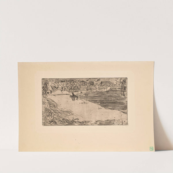 Le chemin de halage, Valmondois (The Tow Path, Valmondois) (1893) by Armand Seguin