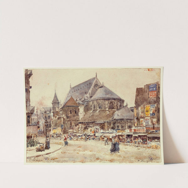 Le chevet de l'église Saint-Nicolas des Champs by Marie-Désiré Bourgoin