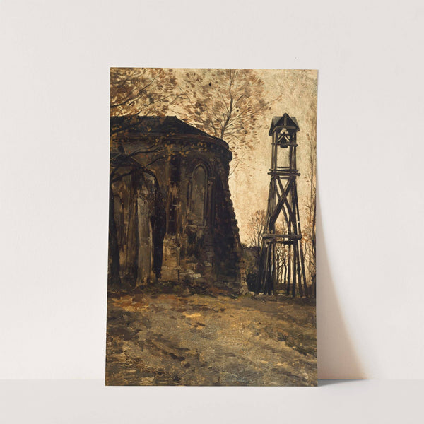 Le chevet de l'église Saint-Pierre-de-Montmartre by Edmond Charles Joseph Yon