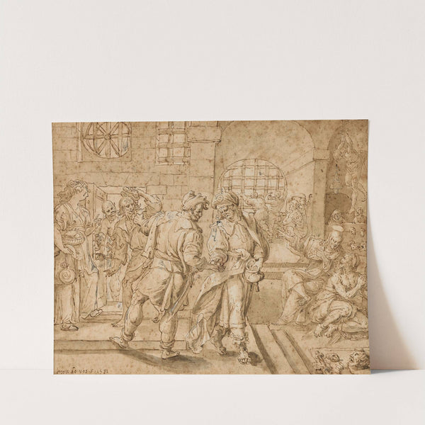 Le Christ délivrant les prisonniers by Maerten De Vos