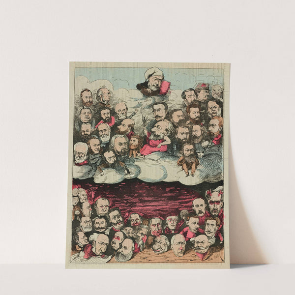 LE CIEL et L’ENFER en 1881 (1881) by Emile Cohl