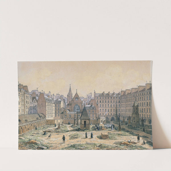 Le Cimetière des Innocents en 1750 (1915-1945) by Fédor Hoffbauer