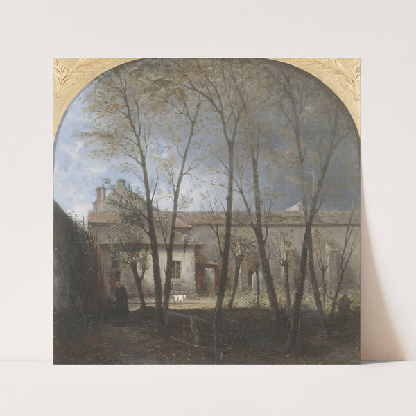 Le Cimetière Sainte-Marguerite ; emplacement présumé de la tombe de Louis XVII. by Auguste Jacques Régnier