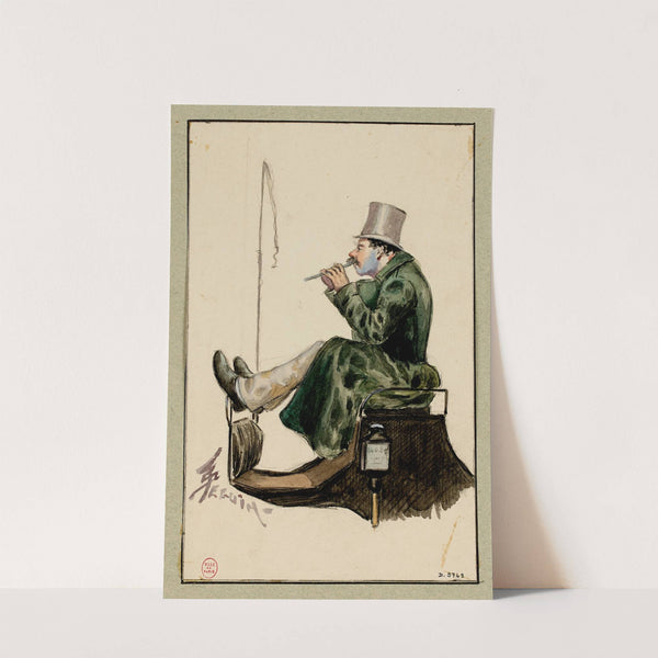 Le cocher de fiacre flûtiste (1895) by F. Séguin