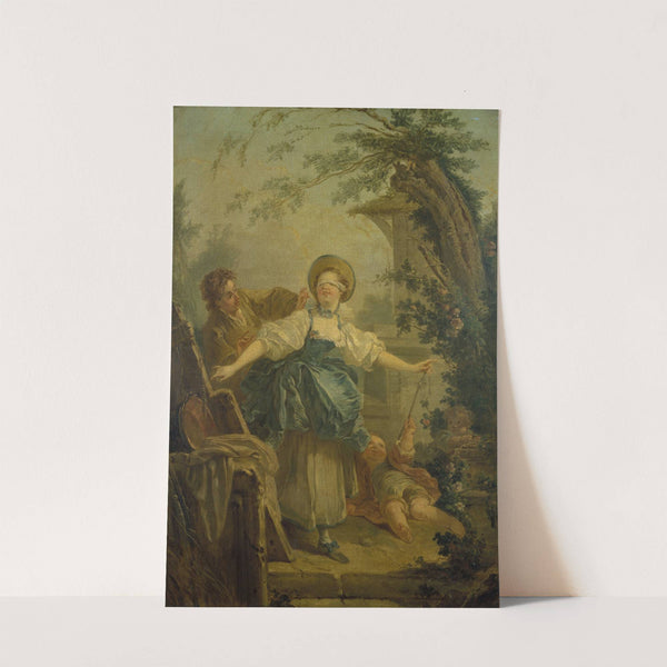 Le colin-maillard by Jean-Honoré Fragonard